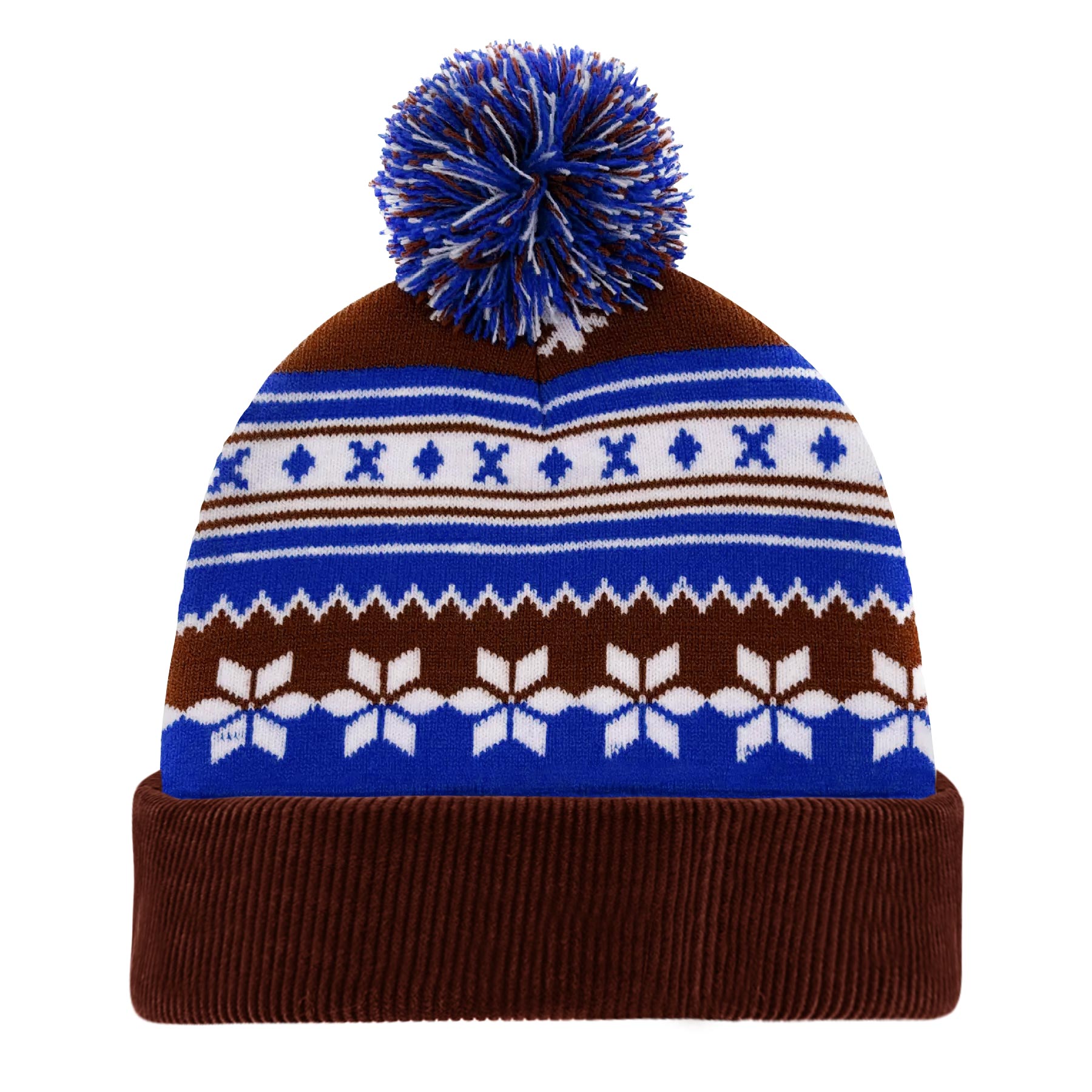 FlyFlyPromos - Knitted Acrylic Cuff Winter Beanie with Pom Image 11 - Promotional Product